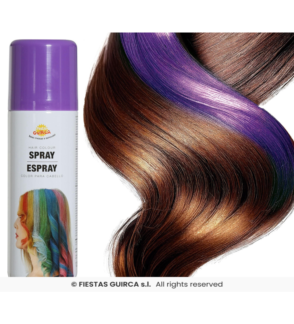 Sprej na vlasy fialový