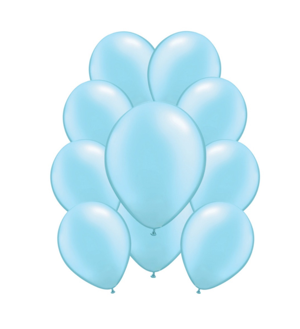 Latexové balónky pastelové baby blue