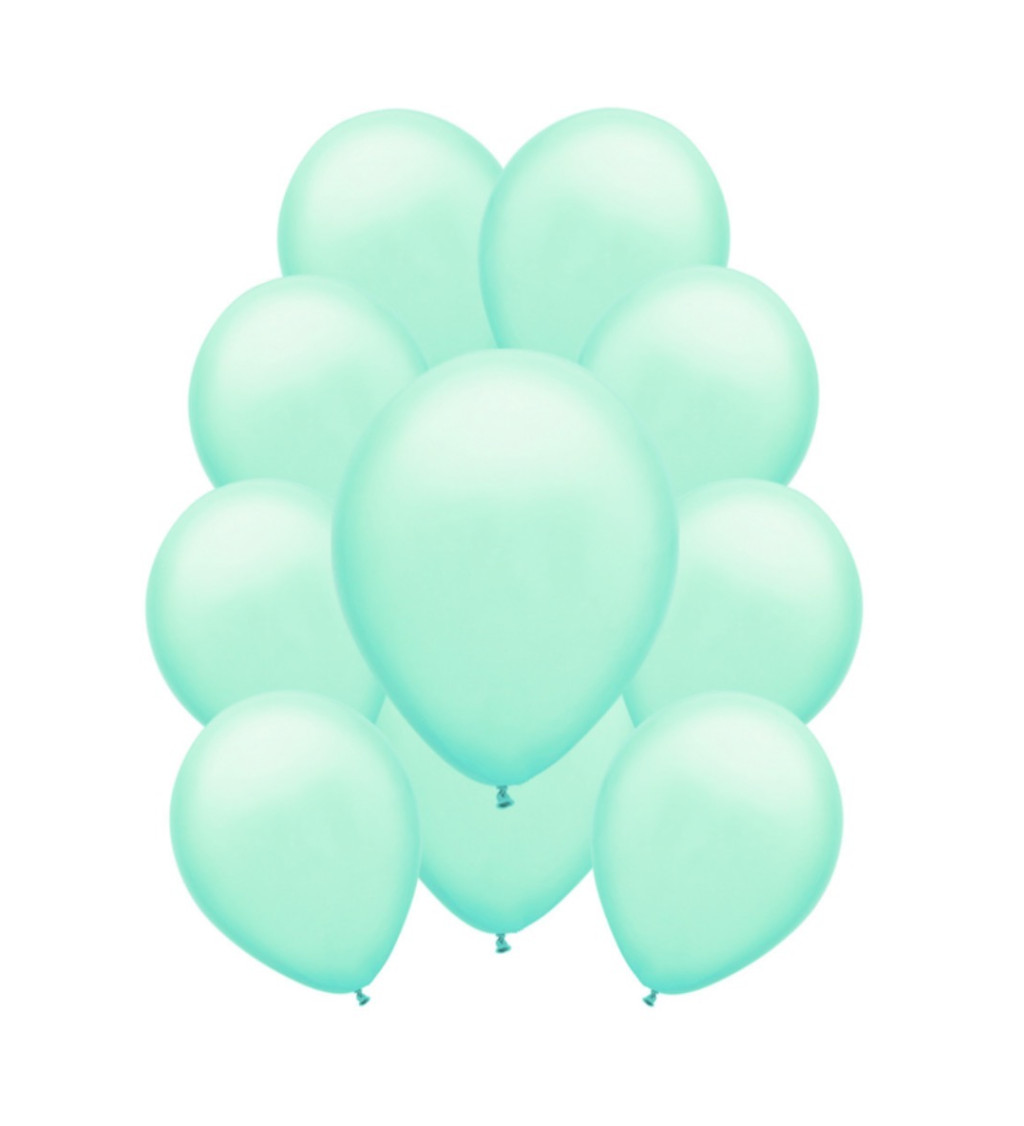 Latexové balónky pastelové baby green