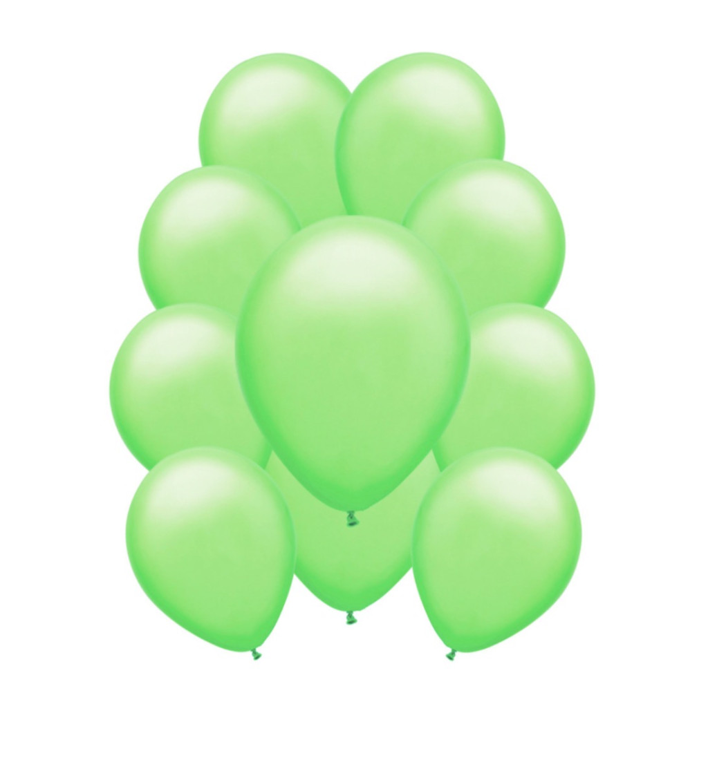 Latexové balónky pastelové světle zelené