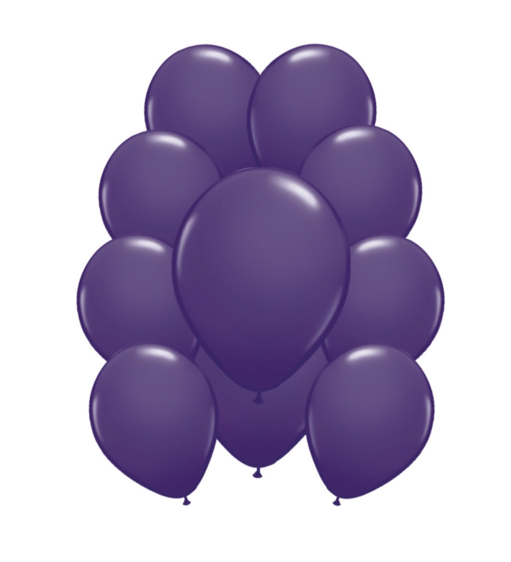 Latexové balónky metalické tmavě fialové