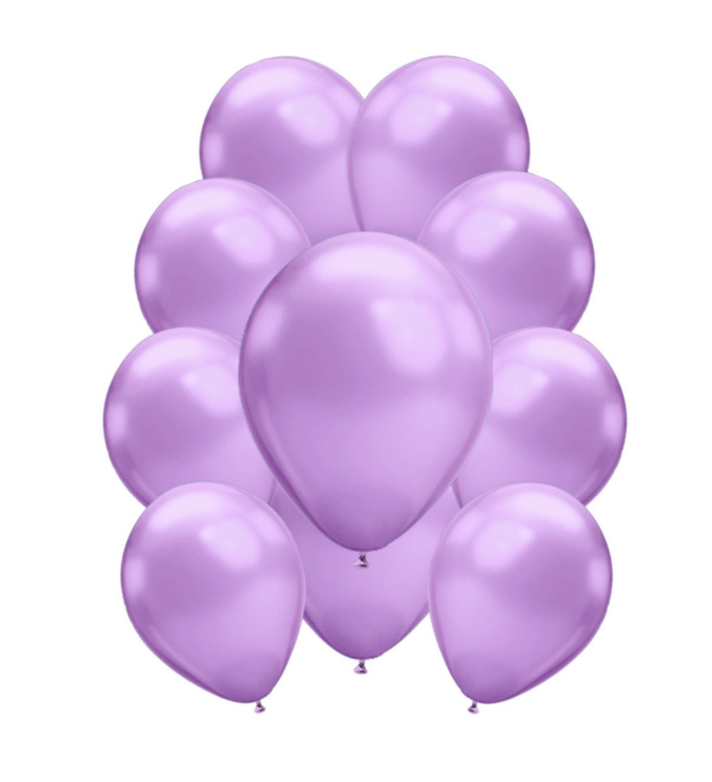 Latexové balónky chromové fialové