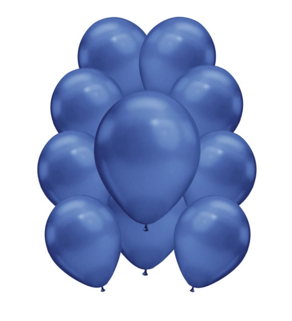 Latexové balónky chromové modré