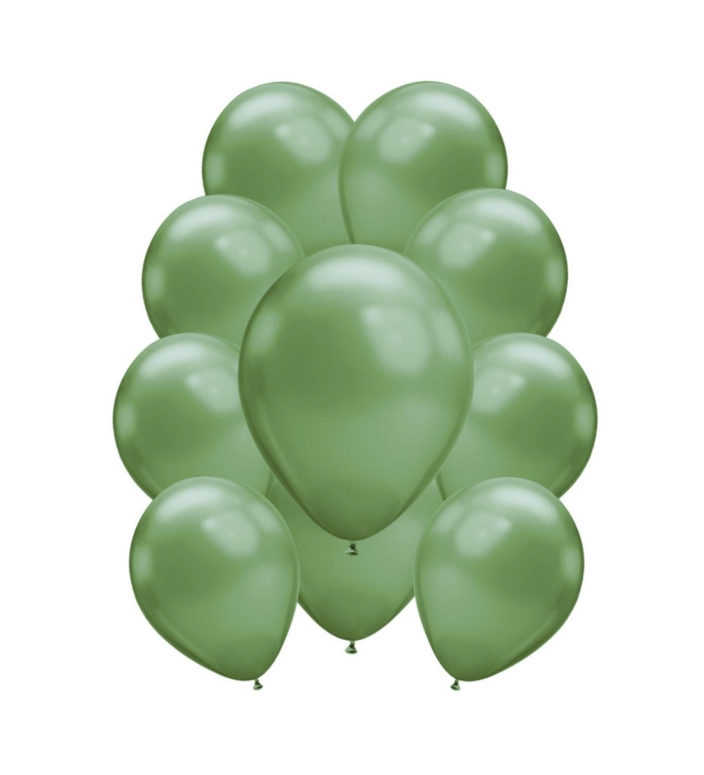 Latexové balónky chromové zelené