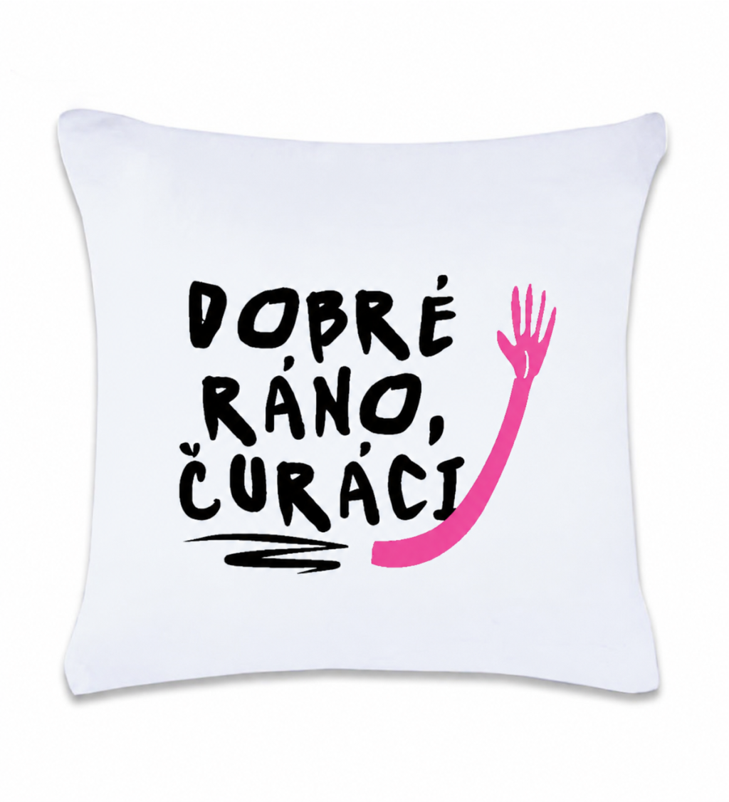 Polštář s potiskem - Dobré ráno, čůráci