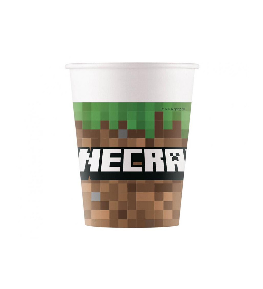 Papírové kelímky Minecraft