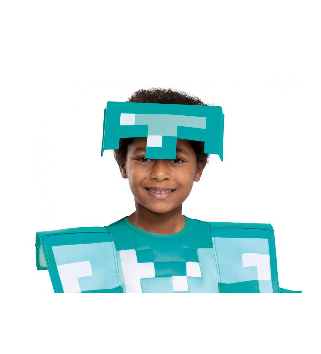 Dětský kostým Minecraft diamantová zbroj
