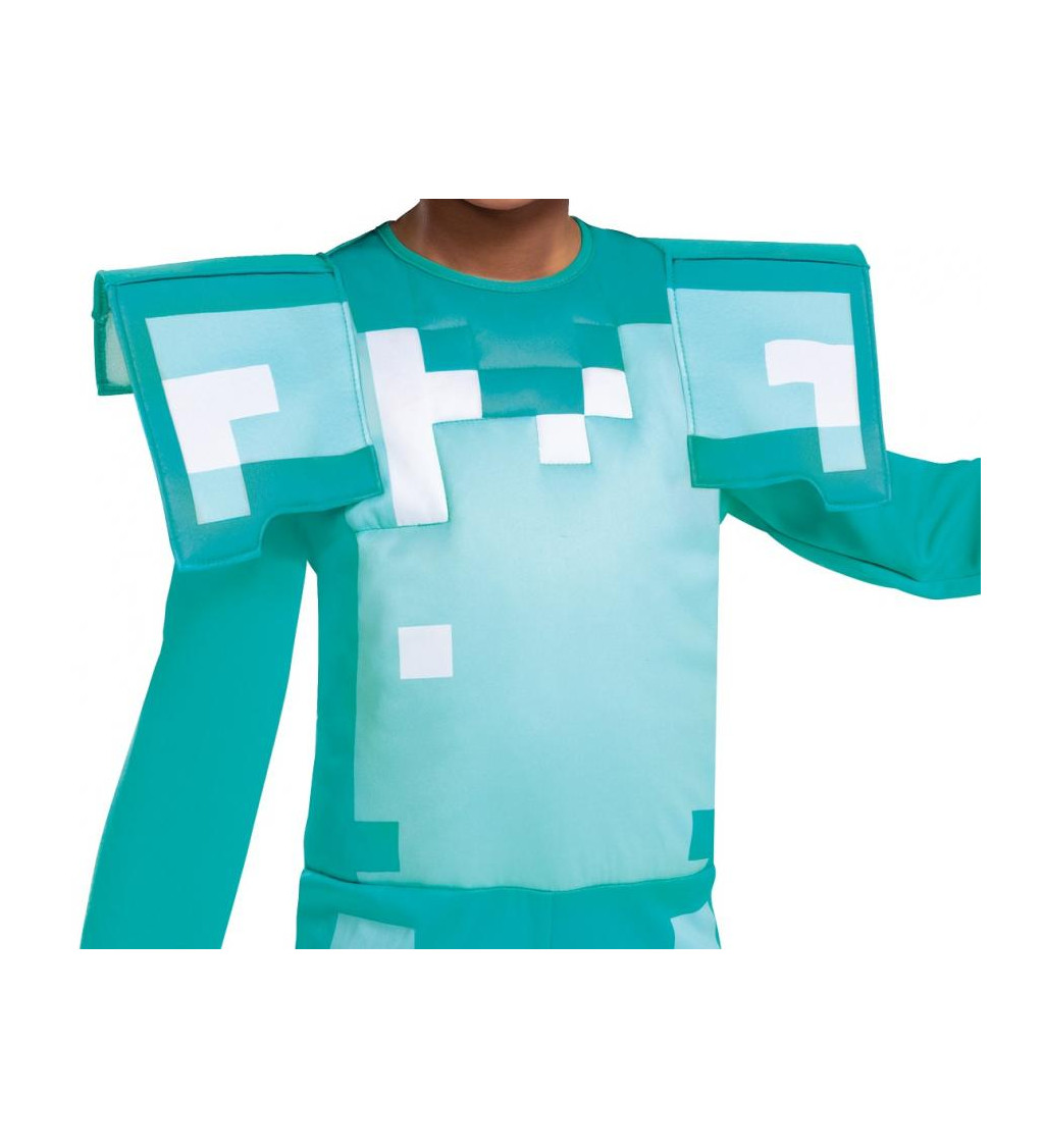 Dětský kostým Minecraft diamantová zbroj