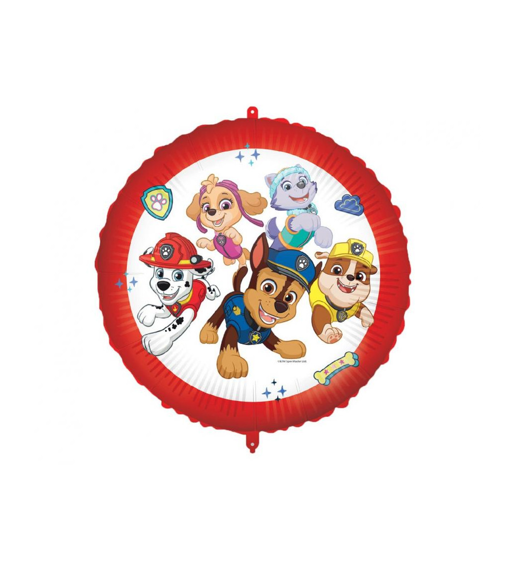 Fóliový balónek kulatý Paw Patrol 46 cm