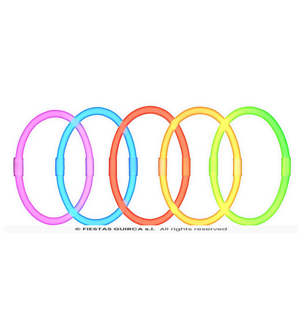 Lightstick náramky 15 ks