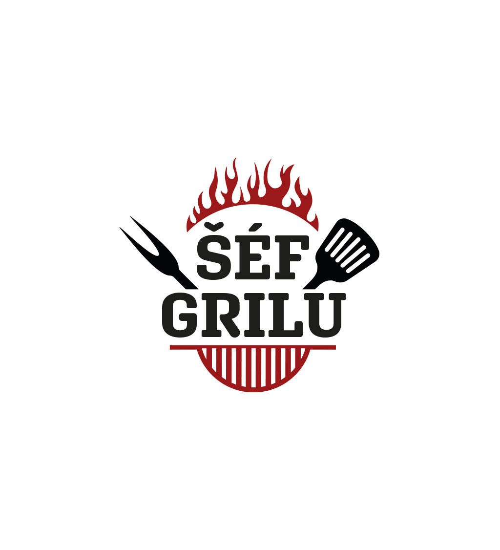 Zástěra šedá Šéf grilu