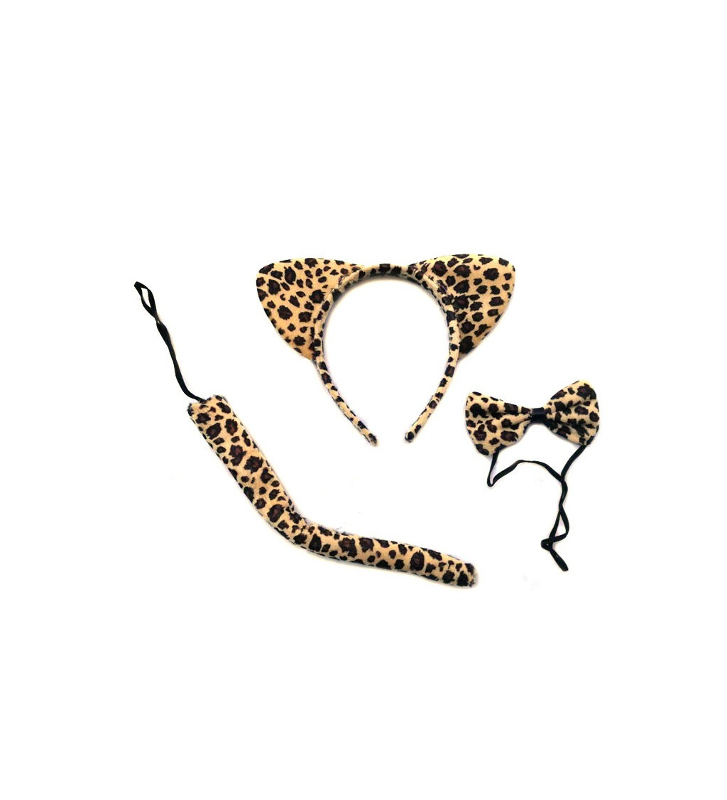 Hnědý leopardí kostýmový set