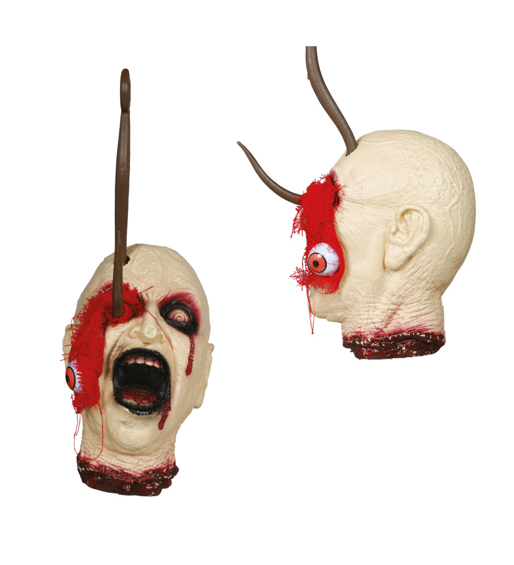 Závěsná hlava s háčkem 38 cm