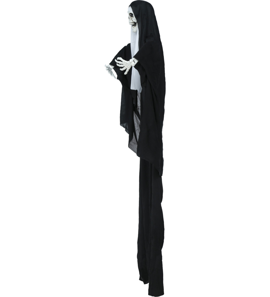 Závěsná kostra jeptišky se světlem 115 cm