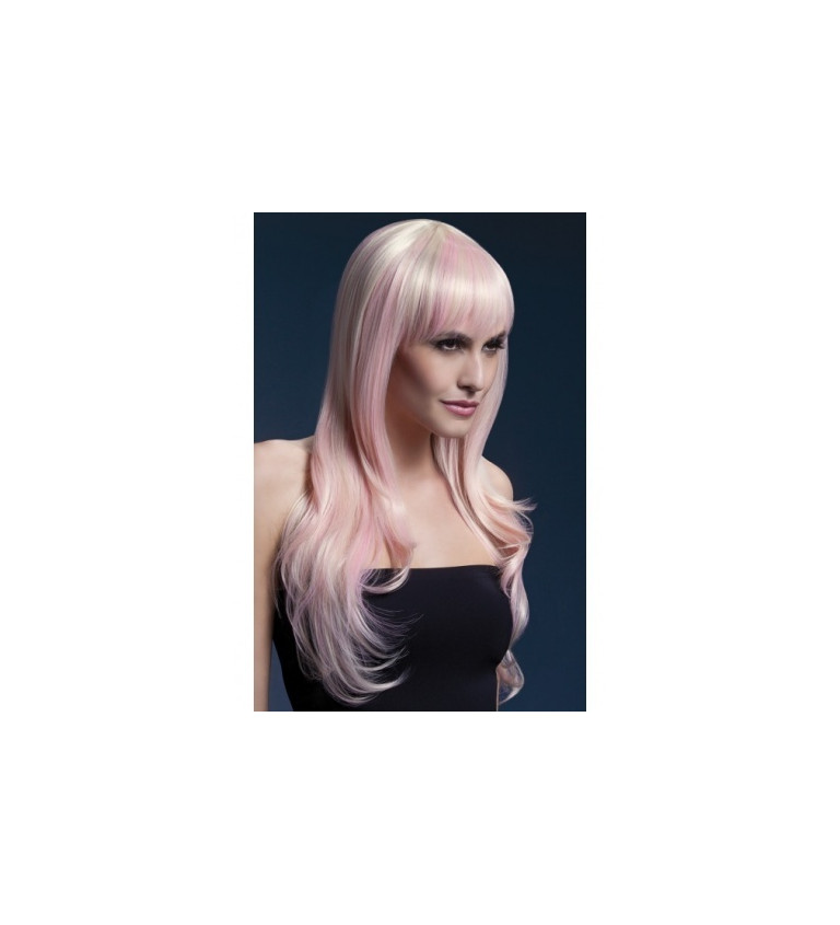 Paruka Sienna - růžová-blond