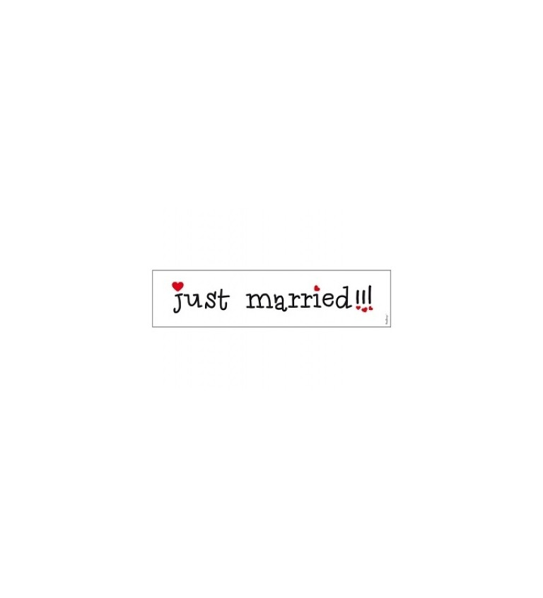 SPZ kartička - "Just Married"