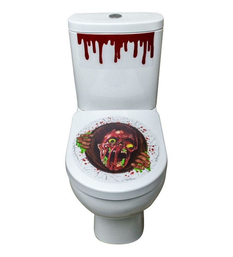 Polepy na WC - zombie