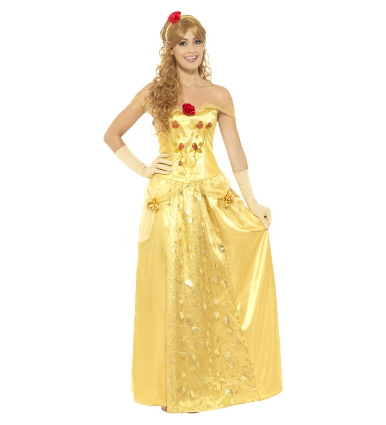 Dámský kostým - Princezna - žluté šaty