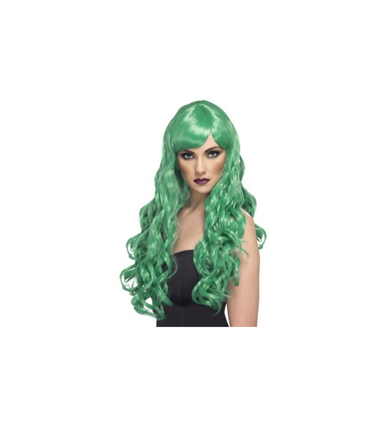 Dámská paruka Desire - zelené vlasy