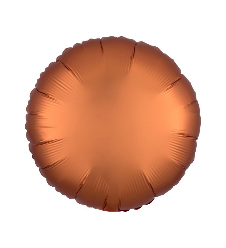 Kulatý fóliový balónek oranžový