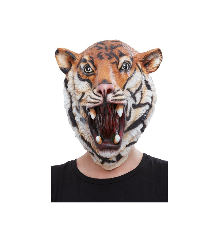 Celohlavová maska Tygr