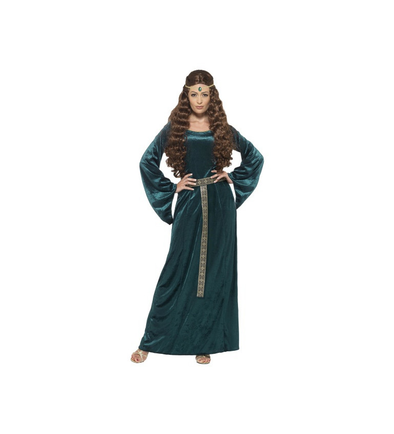 Dámský kostým - Středověká dáma v zeleném