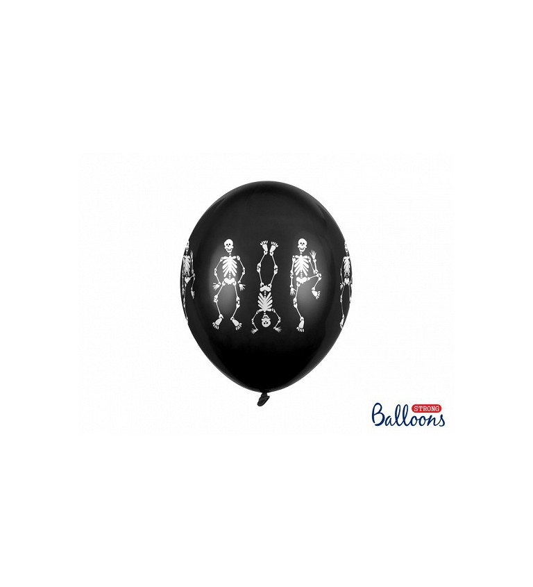 Latexové balónky 30 cm kostlivci, 6 ks