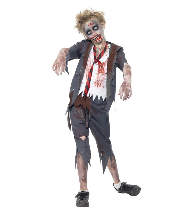 Dětský kostým na halloween - Zombie školák
