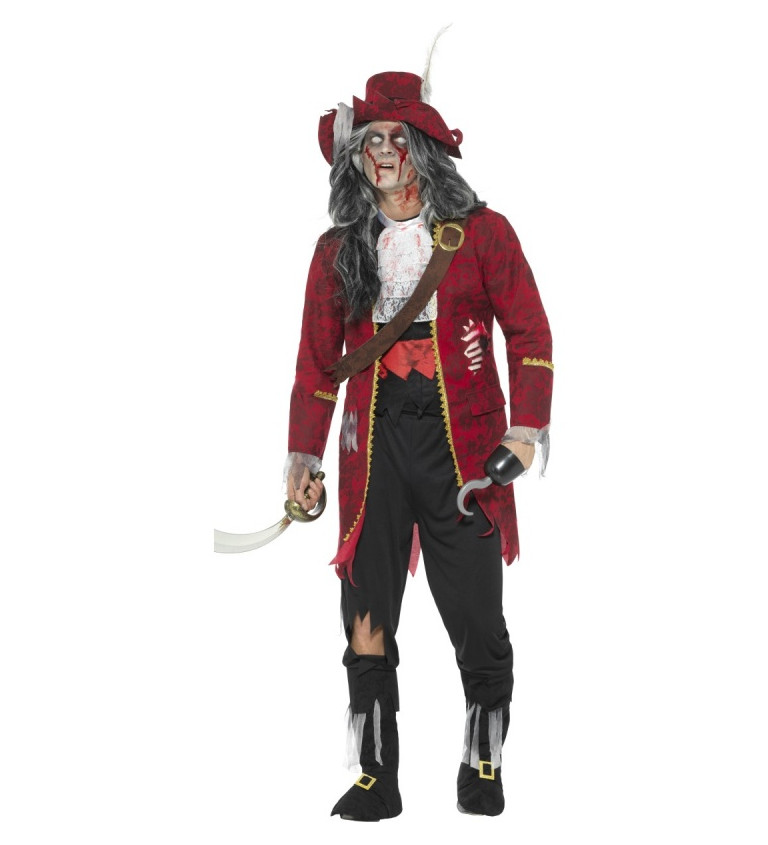Kostým zombie pirát - kapitán