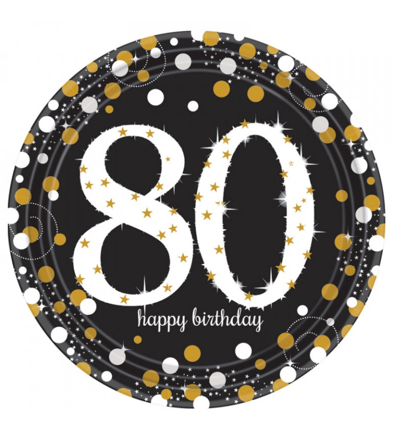 Zlaté párty talířky - 80 let