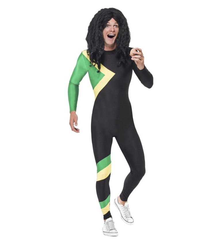 Pánský kostým bobisty - jamajský dres