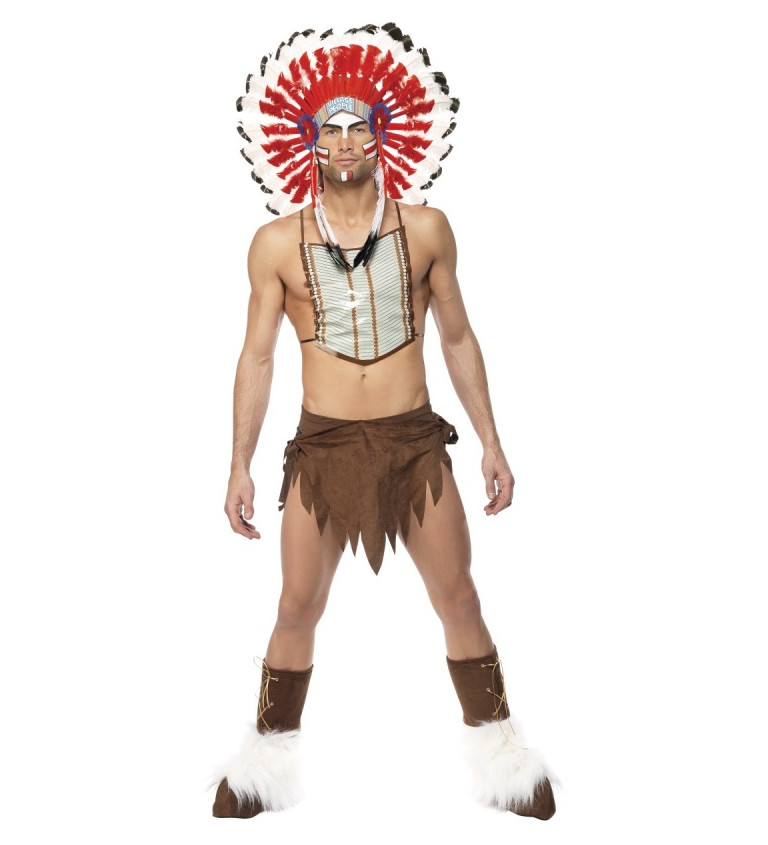 Pánský kostým - Indián - Village people