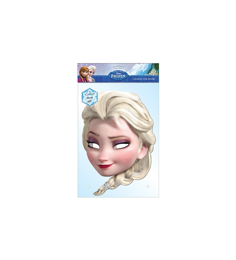 Papírová maska - Elsa z Frozen