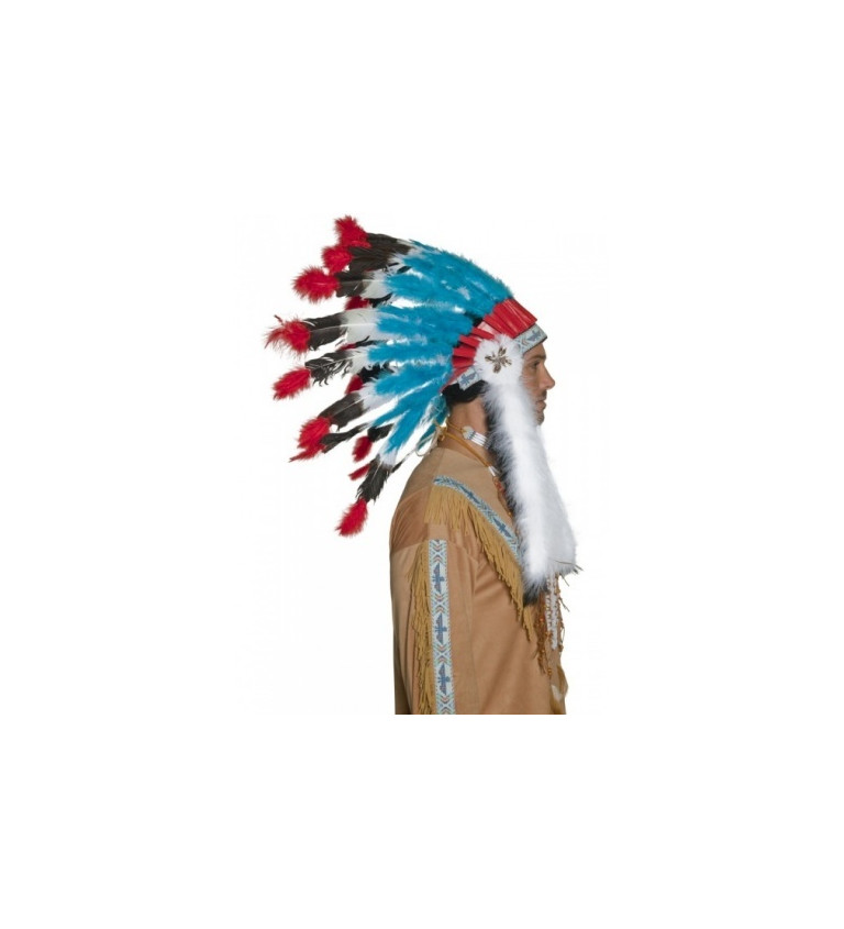 Indiánská čelenka deluxe - náčelník