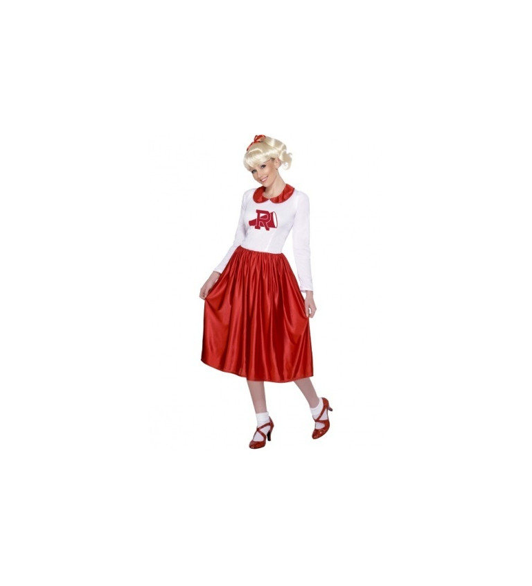 Dámský kostým - Sandy - červeno-bílý