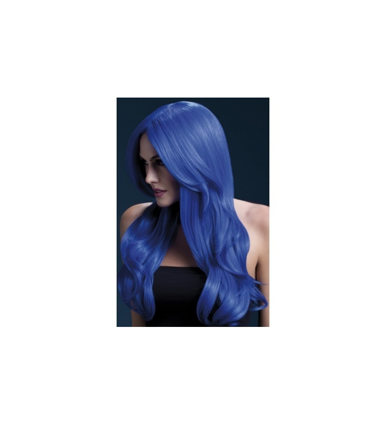 Dámská paruka Khloe - neonově modrá