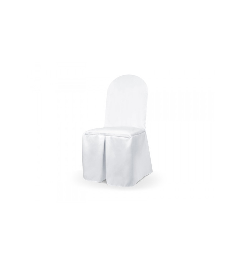 Plátěný potah na židli - bílý