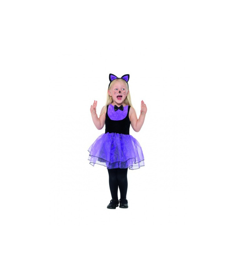 Dětský kostým "Fialová kočička"