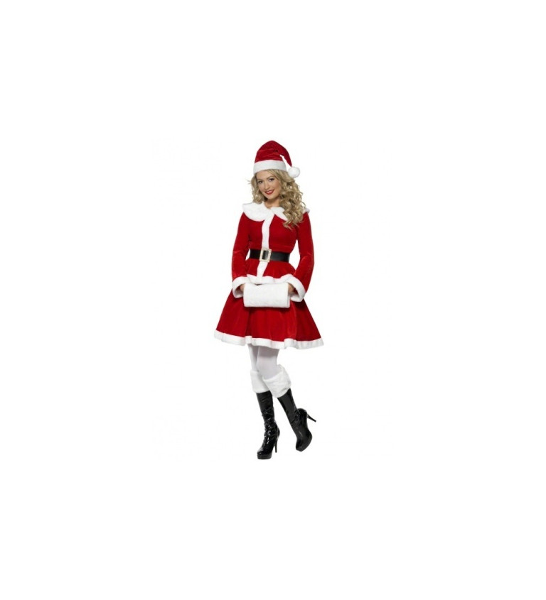 Kostým - Miss Santa s rukávníkem