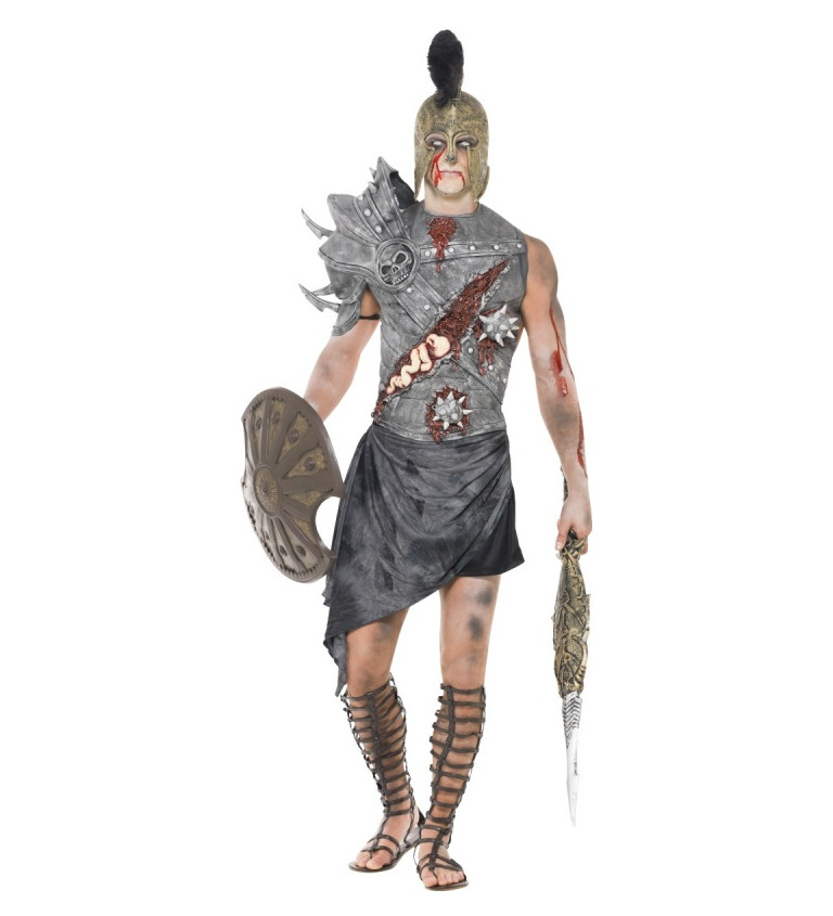 Pánský kostým na Halloween - Zombie gladiátor
