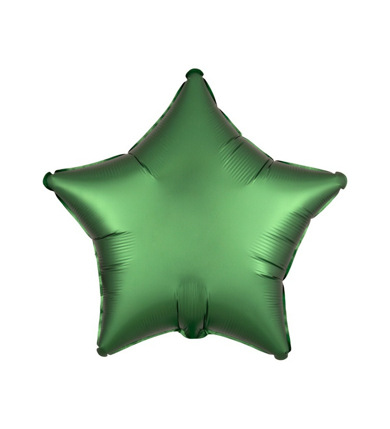 Fóliový balónek - smaragdová hvězda