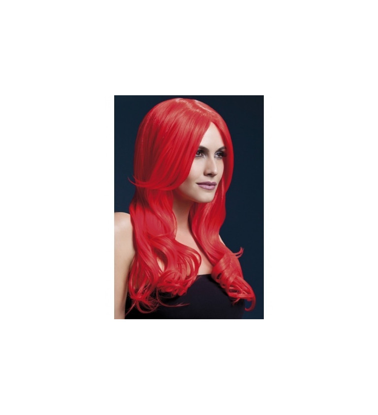 Dámská paruka Khloe - neonově červená