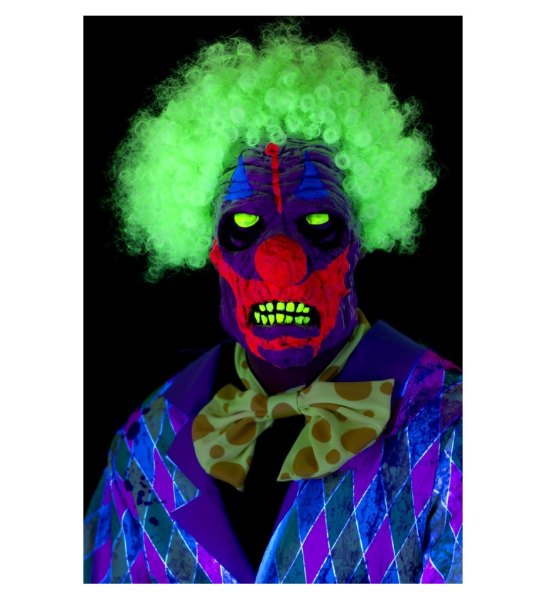 Svítící maska - Hrozivý klaun