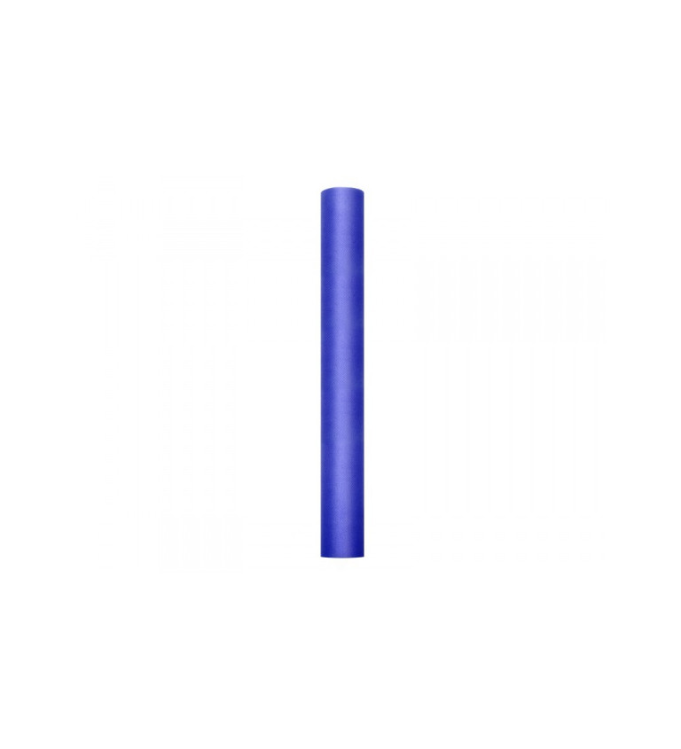 Jednobarevný tmavě modrý tyl - 0,5 m