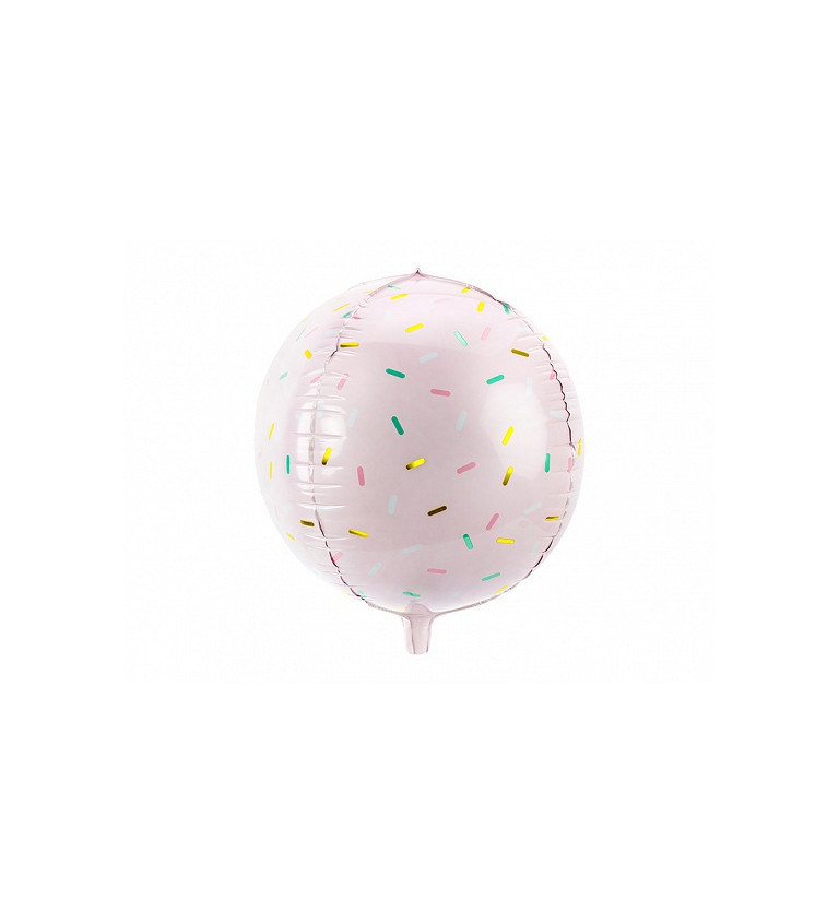 Fóliový balónek - barevné čárky