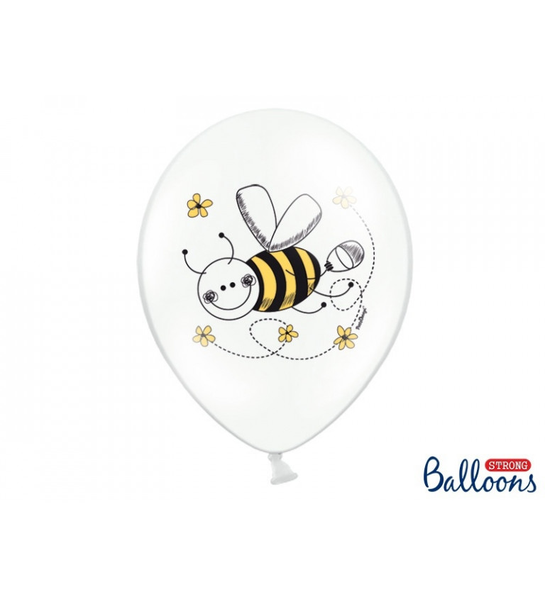 Latexové balónky 30 cm včelky, 6 ks