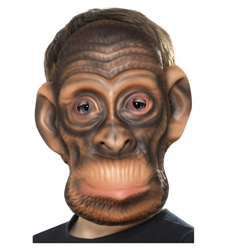 Gumová maska - šimpanz II
