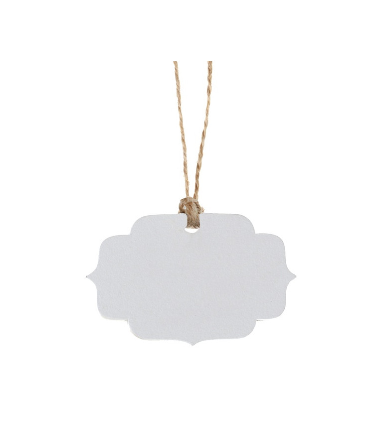 Jmenovka Vintage - bílé