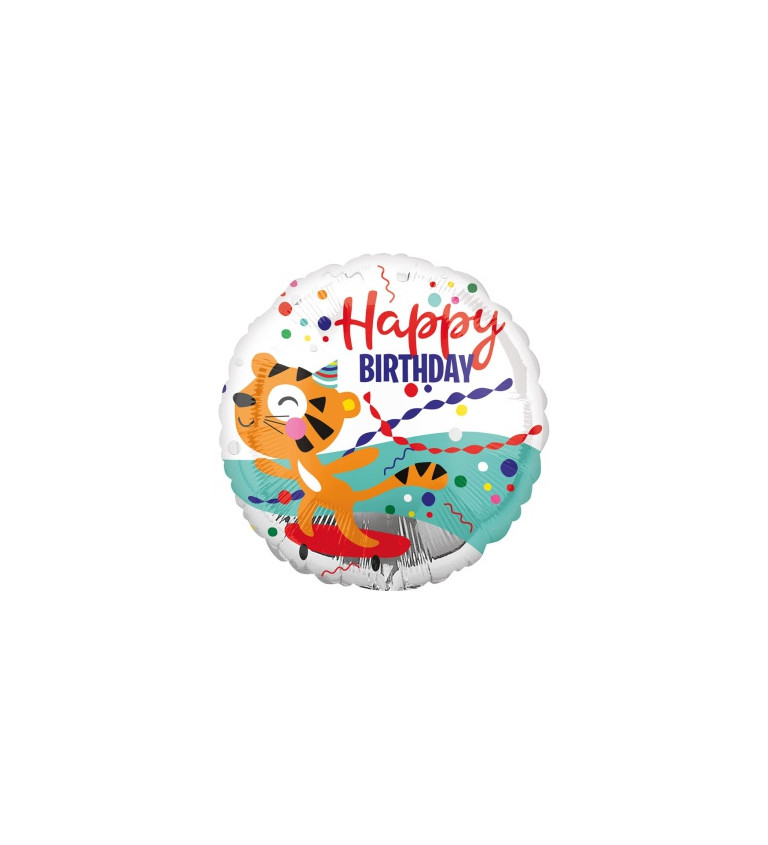 Narozeninový fóliový balónek - Tygřík