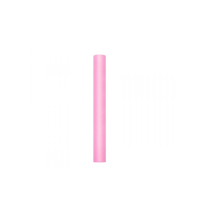 Jednobarevný světle růžový tyl - 0,5 m